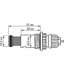 Insert de soupape Danfoss type RA-N pour radiateur compact G1/2"A plage de rEglage de 0,14-0,87