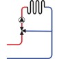 Kit régulation de chauffage CETA 106 pour circuit de chauffage mélangé et T° différentielle + prog hebdo