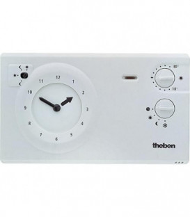 Theben thermostat à horloge RAM 722 blanc 24h/7 programme hebdomadaire 230 V