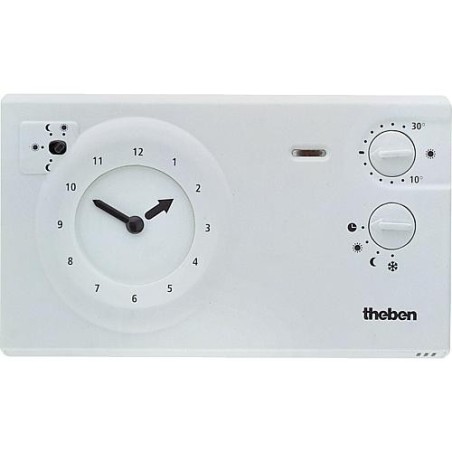 Theben thermostat à horloge RAM 722 blanc 24h/7 programme hebdomadaire 230 V