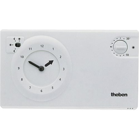Theben thermostat a horloge RAM 725 blanche Programme 24 Heures/ 7 jours