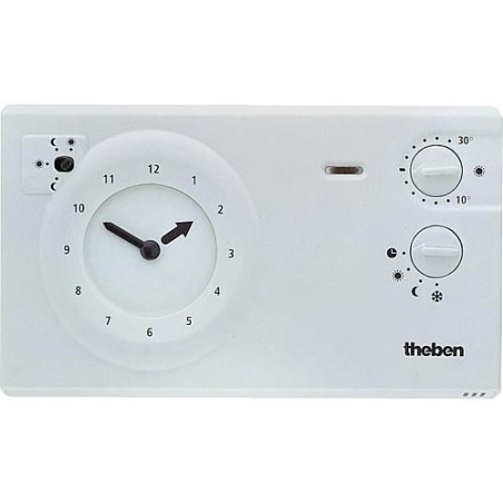 Theben thermostat a horloge RAM 725 blanche Programme 24 Heures/ 7 jours