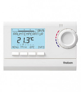 Thermostat à horloge RAMSES 832 top numErique 24h/7, programme vacances, RAL 9010 blanc (version rEseau)