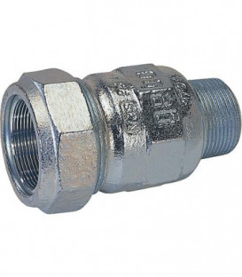 Accoup de serrage en fonte malleable avec fil male, Gaz PN 4, eau PN 10 type A 3/8" (17,2)