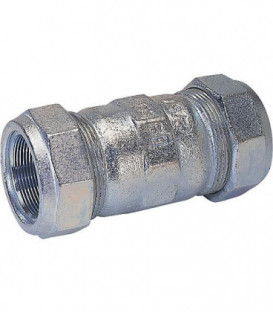 Accoup de serrage en fonte malleable fem/fem, Gaz PN 4, eau PN 16, Type O 1 1/2" (48,3) "