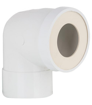 Pipe courte femelle PVC WC, diametre: 100mm Longueur: 130mm