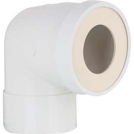 Pipe courte femelle PVC WC, diametre: 100mm Longueur: 130mm