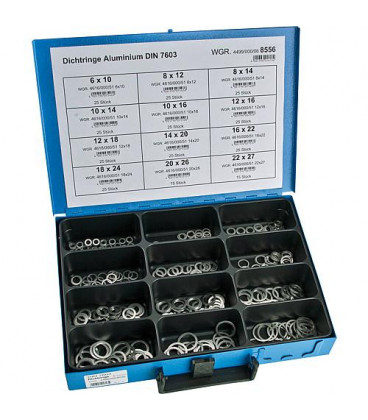 mâlette d'assortiment bague d'etancheite en aluminium DIN 7603