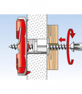 Cheville Fischer Duotec 12 S PH Emballage   10 Pieces