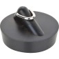 Bouchon avec gache triangulaire diam. superieur 38,5 mm soupape de lavabo noir"