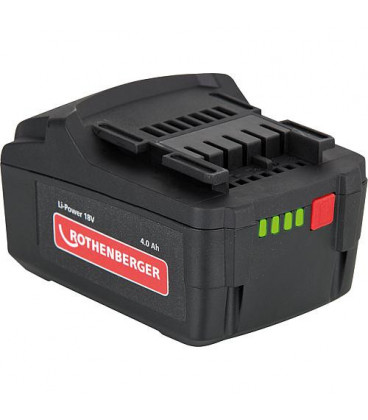 Batterie de rechange 18V, 4.0Ah Li-Ion, pour Romax Rothenberger 4000