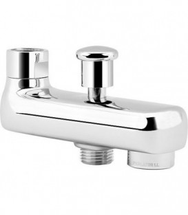 Bec de baignoire Globus 2.0 chrome, avec inverseur, entraxe 120mm