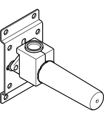 Coude mural encastré Dornbracht 1/2" fem x 1/2" fem, avec manchon insonorisé