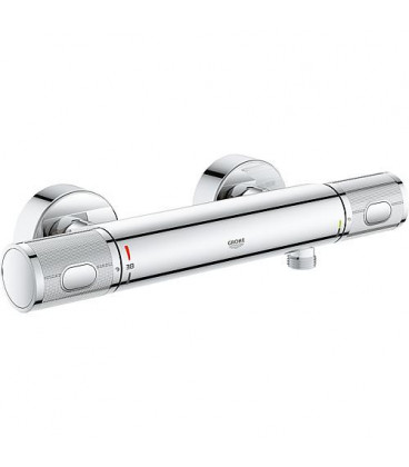 Thermostat de douche Grohe Grotherm 1000 Performance chrome entraxe sortie douche 79 mm