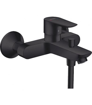 Mitigeur baignoire Hansgrohe Talis E, en saillie noir mat, saillie 194 mm