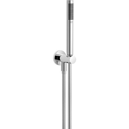 Robinetterie de douche Dornbracht avec support de douchette inclus et raccord mural, chrome