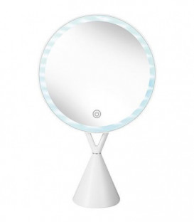 Miroir cosmetique Lady Mirror diam. 210mm, eclairage LED, batterie 100mm insert aimant