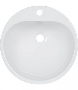 Evier a encastrer Alape EW3 sans trop-plein, diam. 475 mm blanc