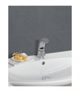 Armature de lavabo A 10 Iqua Basic avec flexible sanitaire sans garniture d'ecoulement