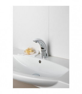 Armature de lavabo A 10 Iqua Basic avec flexible sanitaire sans garniture d'ecoulement