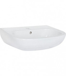 Vasque Duravit D-Code 550 mm avec trop plein, 1 percage mitigeur blanc