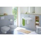 Vasque Duravit D-Code 550 mm avec trop plein, 1 percage mitigeur blanc