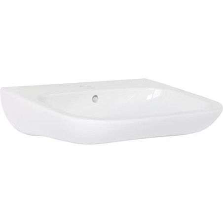 Vasque Duravit D-Code 600 mm avec trop plein, 1 percage mitigeur