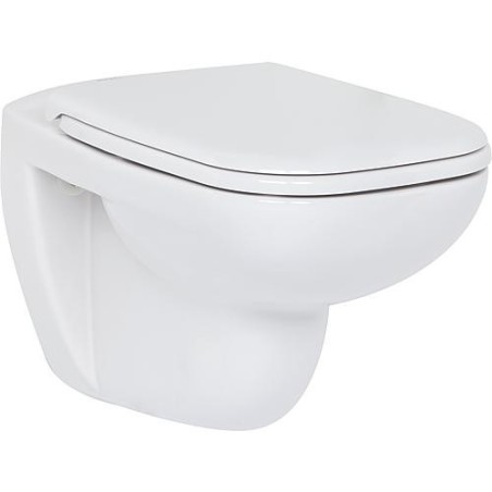 WC suspendu Duravit D-Code sans bord de rincage, blanc