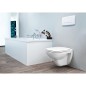 WC suspendu Duravit D-Code sans bord de rincage, blanc