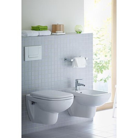 Combi-Pack Duravit D-Code WC suspendu sans rebord avec abattant WC softclose, blanc