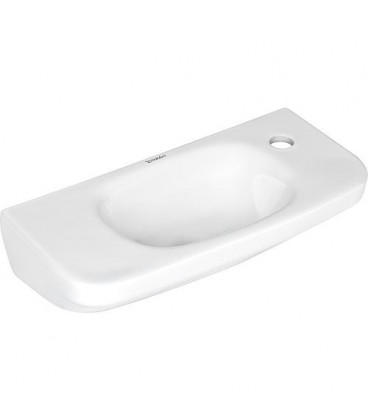 Lave-main Duravit Durastyle, 500x220mm, blnac sans trop-plein, 1 trou robinet droit