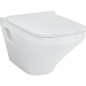 WC suspendu Duravit Durastyle, rimless, blanc lxhxp: 370x350x540 mm