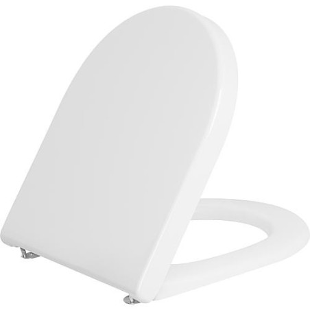 WC abattant Duravit Starck 3 Standard, blanc, avec charniere inox lxhxp: 380x30x383 mm