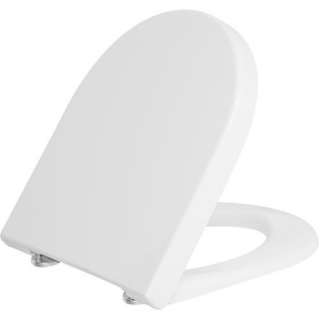 Abattant WC Duravit Starck 3 Softclose, blanc, avec charniere inox lxhxp: 380x30x383 mm