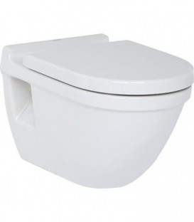 WC mural Duravit Starck 3 en ceramique, avec fixatin, blanc 6,0l rincage, lxhxp: 360x320x540 mm