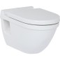 WC mural Duravit Starck 3 en ceramique, avec fixatin, blanc 6,0l rincage, lxhxp: 360x320x540 mm