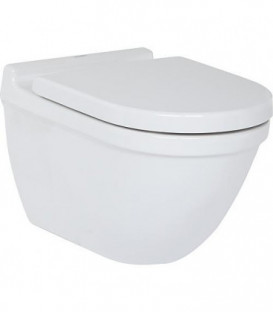 WC mural Duravit Starck 3 en ceramique, avec fixaton, blanc 4,5l rincage, lxhxp: 360x345x540mm