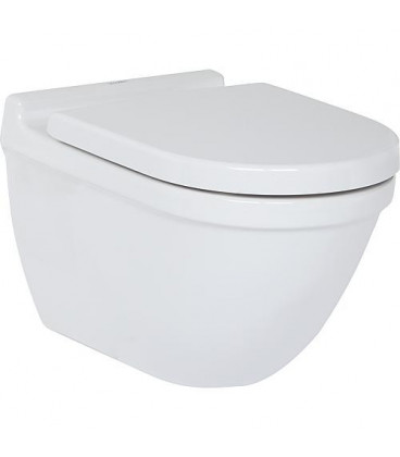 WC mural Duravit Starck 3 en ceramique, avec fixaton, blanc 4,5l rincage, lxhxp: 360x345x540mm