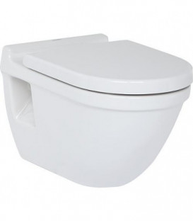 Combi-Pack Duravit Starck 3 WC suspendu avec Softclose abattant-WC, blanc