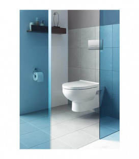 WC suspendu DURAVIT Durastyle Basic Rimless profond, blanc