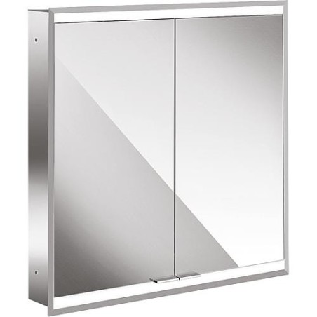 Armoire a glace encastree emco Asis prime 2, LED, l : 600mm 2 portes, paroi arriere miroir