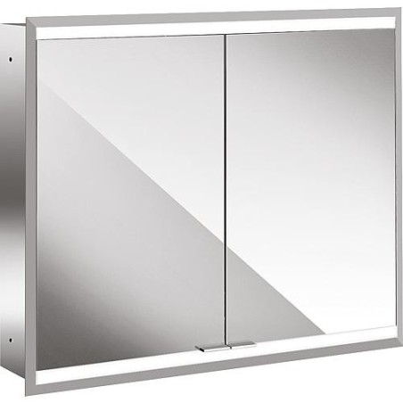 Armoire a glace encastre emco Asis prime 2, LED, l : 800mm 2 portes, paroi arriere miroir