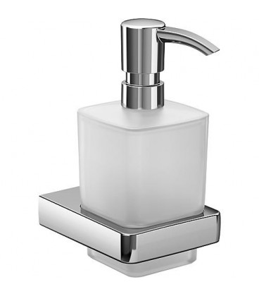 Distributeur de savon liquide emco trend, chromé réservoir en verre