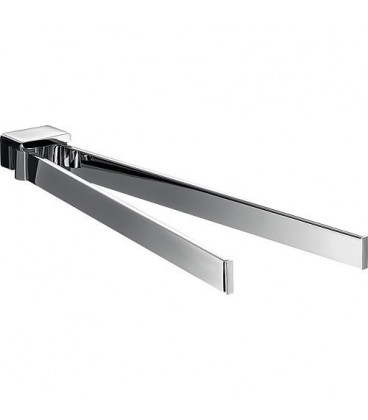 Porte-serviette emco loft 2 bars, chromé entraxe 310 mm