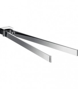 Porte-serviette emco loft 2 bars, chromé entraxe 310 mm