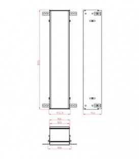 Cadre de montage emco asis Module pour module encastree avec hauteur 809/811mm