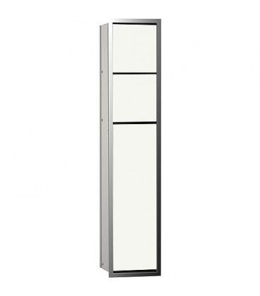 Module de WC emco asis 150 encastre, hauteur 809mm chrome/blanc