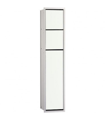 Module de WC emco asis 150 encastre, hauteur 809mm alu/blanc