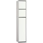 Module de WC emco asis 150 encastre, hauteur 809mm alu/blanc