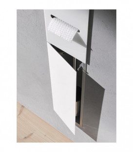 Module WC emco asis 2.0 encastre butee gauche, hauteur 811mm blanc